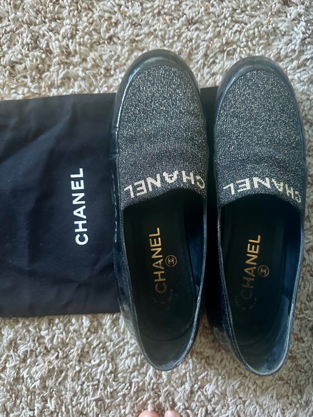 Chanel Patent Leather Loafers
